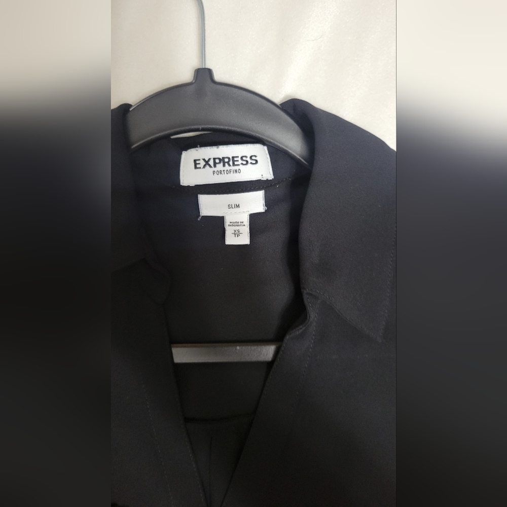 Express Button Down Shirt Convertible Sleeve Size… - image 3